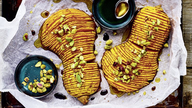 Courge hasselback